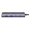 Hub Ugreen CM639 USB-C 10 em 1 com 2x HDMI, 2x USB, RJ45, SD/TF, PD 100W