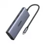 Hub Ugreen CM639 USB-C 10 em 1 com 2x HDMI, 2x USB, RJ45, SD/TF, PD 100W