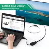 Conversor UGREEN DisplayPort macho para VGA fêmea, adaptador ativo, Full HD 1080p, banhado a ouro, preto