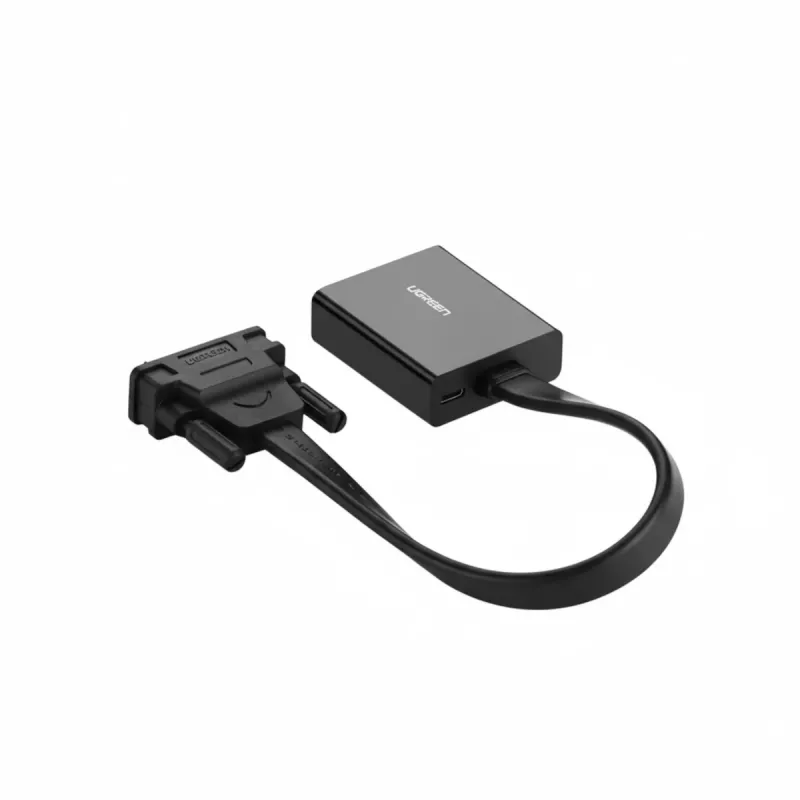 UGREEN Adaptador de vídeo ativo DVI-D 24+1 para VGA (macho para fêmea) – preto
