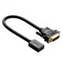 Adaptador de cabo UGREEN DVI para HDMI 15cm macho para fêmea 1080p Full HD Preto