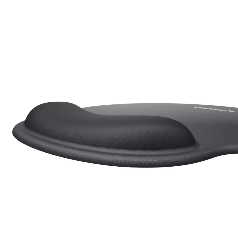 Tapete de rato ergonómico UGREEN LP668 – apoio de pulso em gel, superfície de tecido lisa, base de borracha antiderrapante, preto