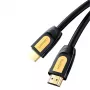 UGREEN HD101 Cabo HDMI 2.0 4K 60 Hz 1 m preto-amarelo