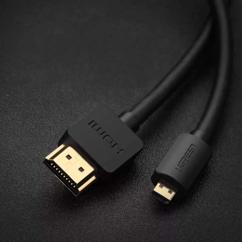 UGREEN HD127 Cabo Micro-HDMI para HDMI 4K 3D 1,5 m preto