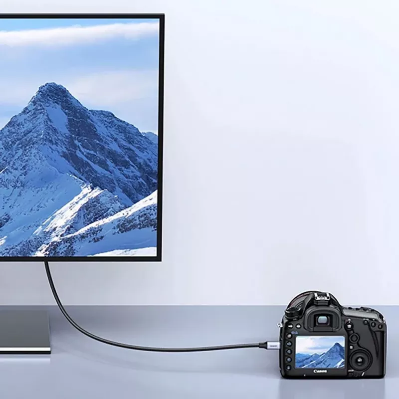 Cabo UGREEN HD164 Micro HDMI para HDMI 2.1 8K 1m cinzento