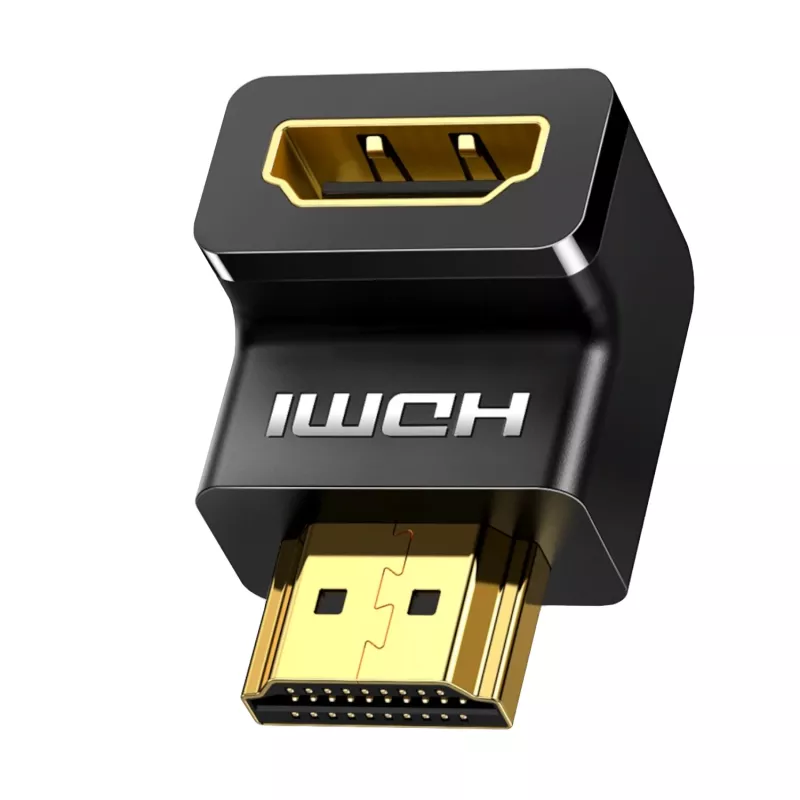 UGREEN Adaptador HDMI em ângulo 90 graus para baixo 4K 60Hz HD112 preto
