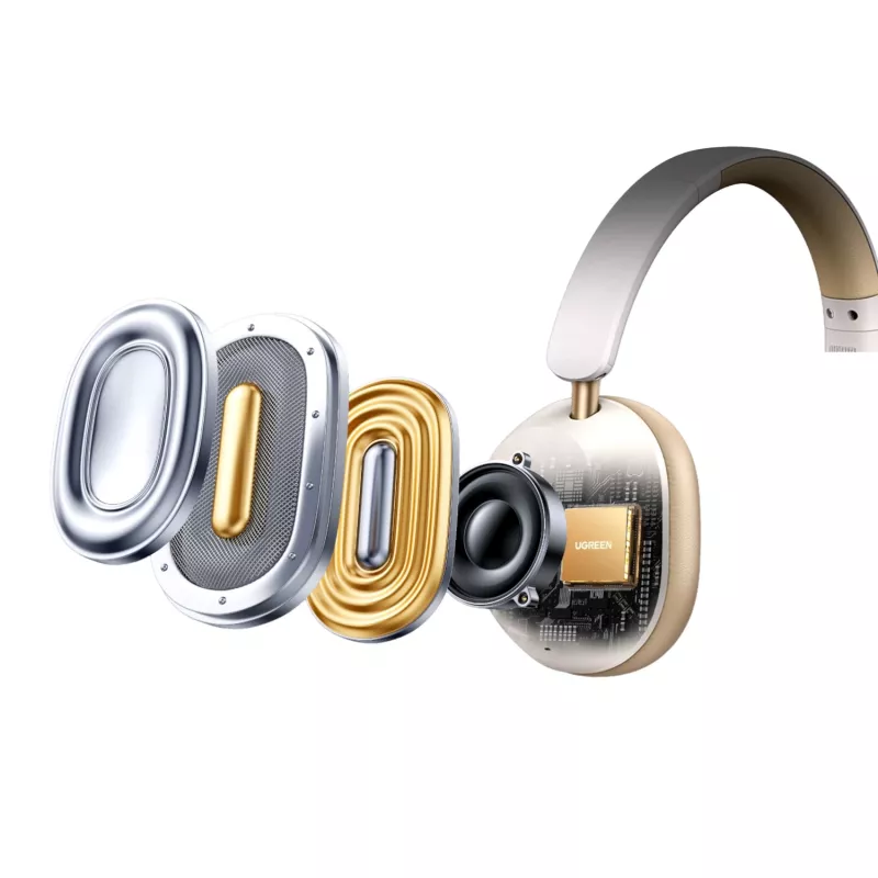 Auscultadores UGREEN HiTune Max 5C Hybrid ANC Bluetooth 5.4