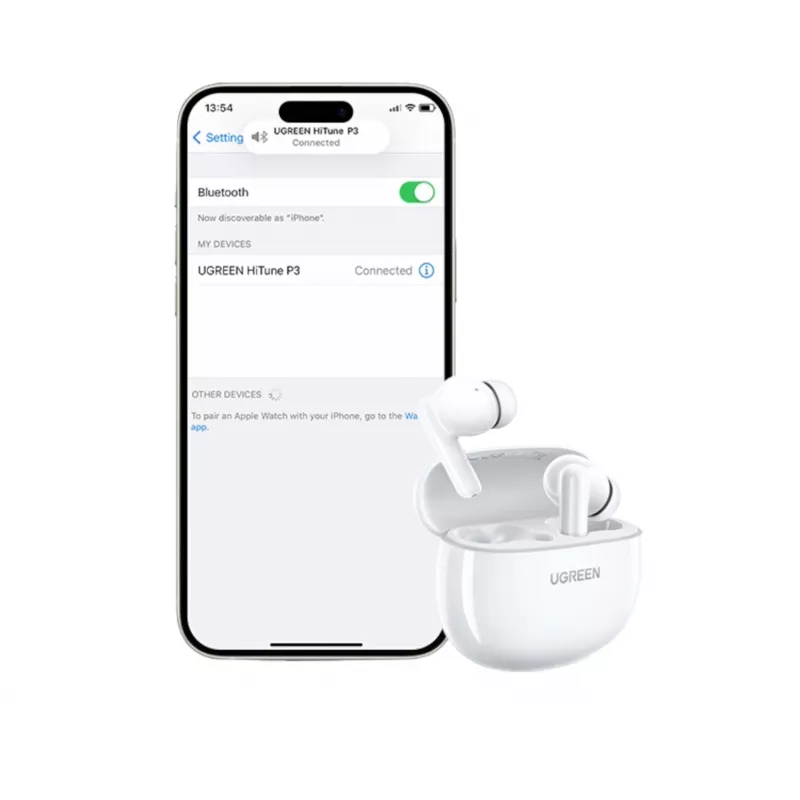 UGREEN HiTune P3 Auriculares sem fios intra-auriculares, branco