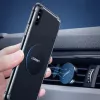UGREEN Placas metálicas magnéticas para suporte de telemóvel LP123 60410 - Redondas e retangulares, Preto (2 unidades)