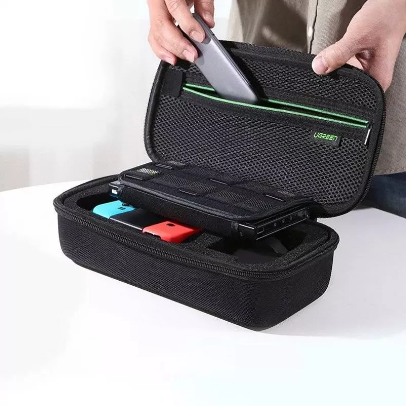 Capa de proteção UGREEN LP145 para Nintendo Switch, estojo rígido EVA, Oxford preto