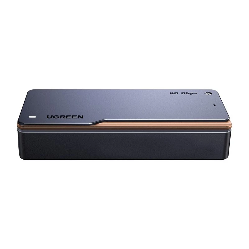 Caixa para SSD M.2 NVMe UGREEN D703 USB4 40Gbps sem ferramentas alumínio Space Grey
