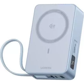 UGREEN Powerbank magnética 45W 10000mAh Qi2 compatível com MagSafe USB-C PD preto 65959