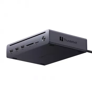 UGREEN Maxidok Docking station Thunderbolt 5 10-in-1 com ecrã triplo 8K e Power Delivery 140W