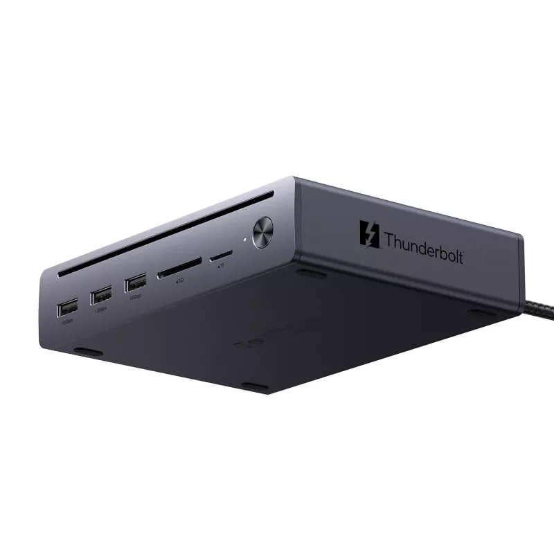 UGREEN Maxidok Docking station Thunderbolt 5 10-in-1 com ecrã triplo 8K e Power Delivery 140W