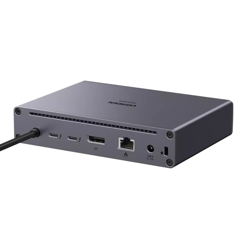 UGREEN Maxidok Docking station Thunderbolt 5 10-in-1 com ecrã triplo 8K e Power Delivery 140W