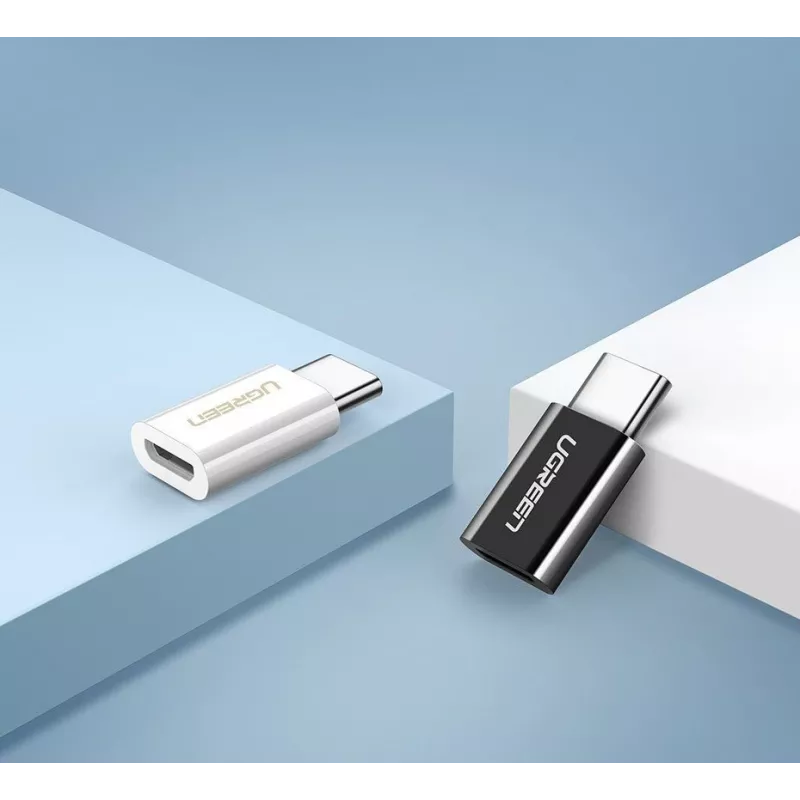 Adaptador UGREEN Micro USB para USB-C Preto (30391)