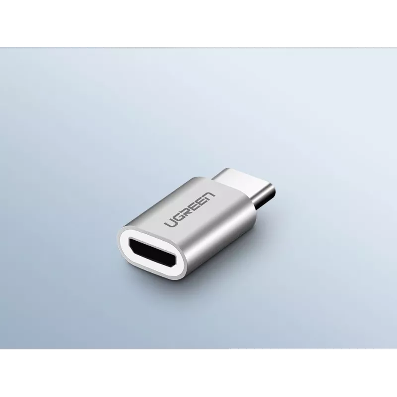 Adaptador UGREEN Micro USB para USB-C Preto (30391)