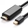UGREEN Cabo Mini DisplayPort para HDMI 4K 1,5m Preto