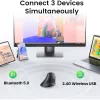 UGREEN Rato vertical multimodo Bluetooth e 2.4G sem fios – preto