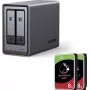 UGREEN NASync DXP2800 NAS 2-Bay com 16 TB (2x 8 TB Seagate IronWolf) Intel N100 8 GB DDR5
