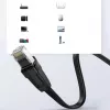 UGREEN NW102 Cabo de Rede Ethernet Cat6 Plano 8m - Preto
