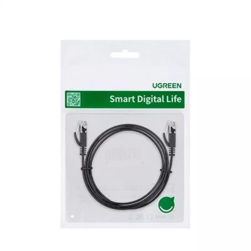 UGREEN NW102 Cabo de Rede Ethernet Cat6 Plano 8m - Preto
