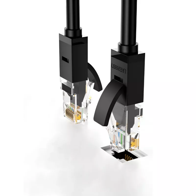 UGREEN NW102 Cat6 UTP Cabo de rede Ethernet RJ45 10m preto