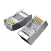 Fichas de rede Ethernet UGREEN NW111 RJ45 Cat6 pack de 100 - prateado/transparente