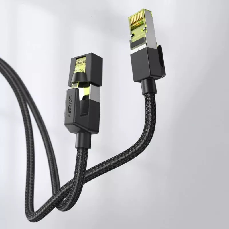 Cabo de rede UGREEN NW150 Cat 7 Ethernet 1m - preto