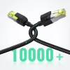 Cabo de rede UGREEN NW150 Cat 7 Ethernet 1m - preto