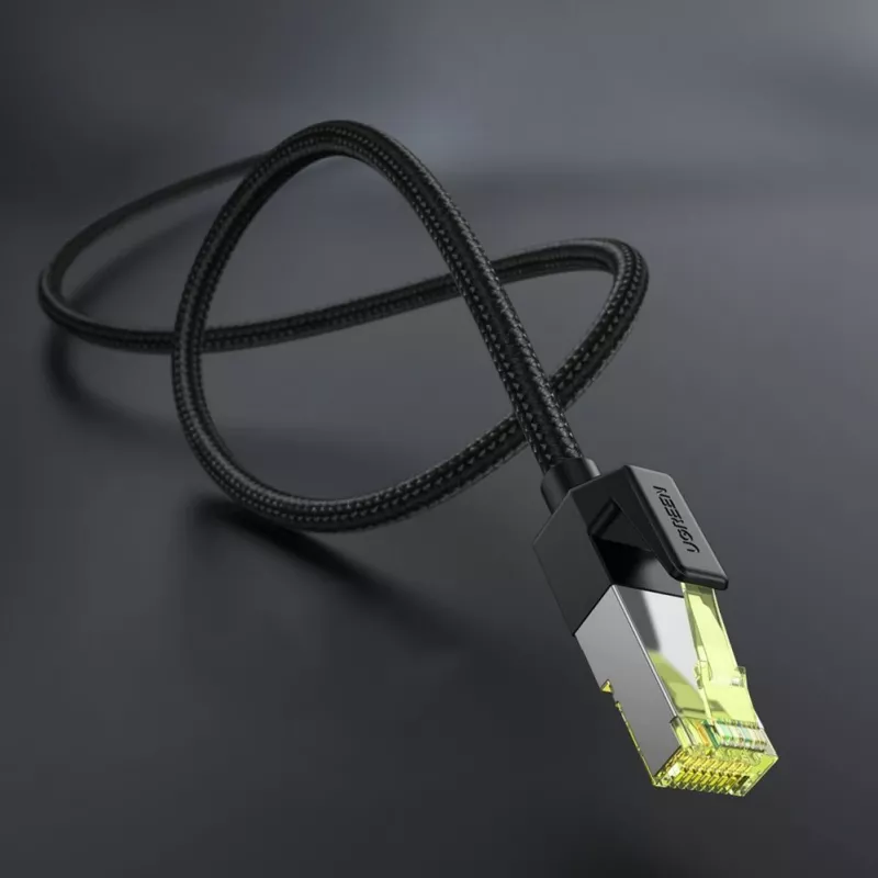 Cabo de rede UGREEN NW150 Cat 7 Ethernet 1m - preto