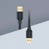 Cabo UGREEN US128 USB 3.0 Type-A macho para Type-A macho 2m preto