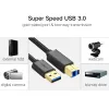 UGREEN US210 cabo USB 3.0 A para B, 2 m, preto
