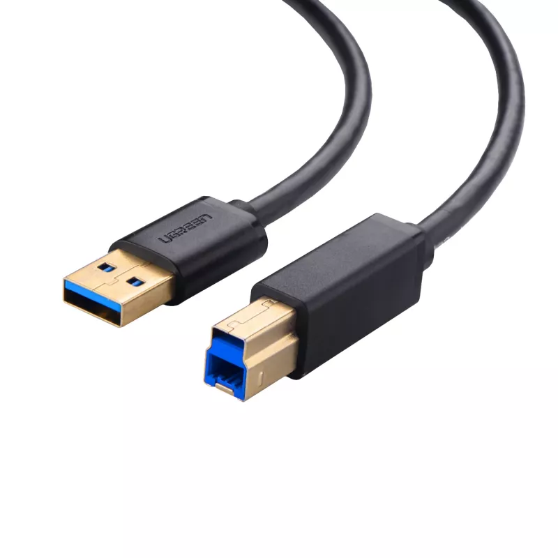 UGREEN US210 cabo USB 3.0 A para B, 2 m, preto