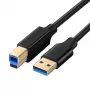 UGREEN US210 cabo USB 3.0 A para B, 2 m, preto