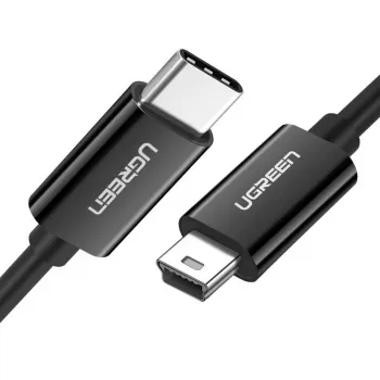 UGREEN Cabo US242 USB-C para Mini USB 1m Preto