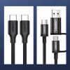 UGREEN US286 Cabo USB-C para USB-C 1m Preto - PD QC 3A 480Mbps