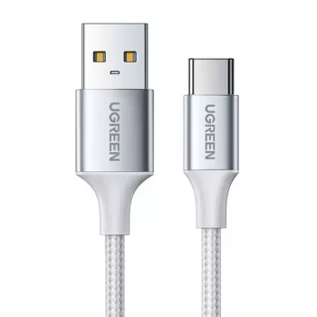Cabo UGREEN US288 USB-A para USB-C QC 3.0 3A 1m Branco