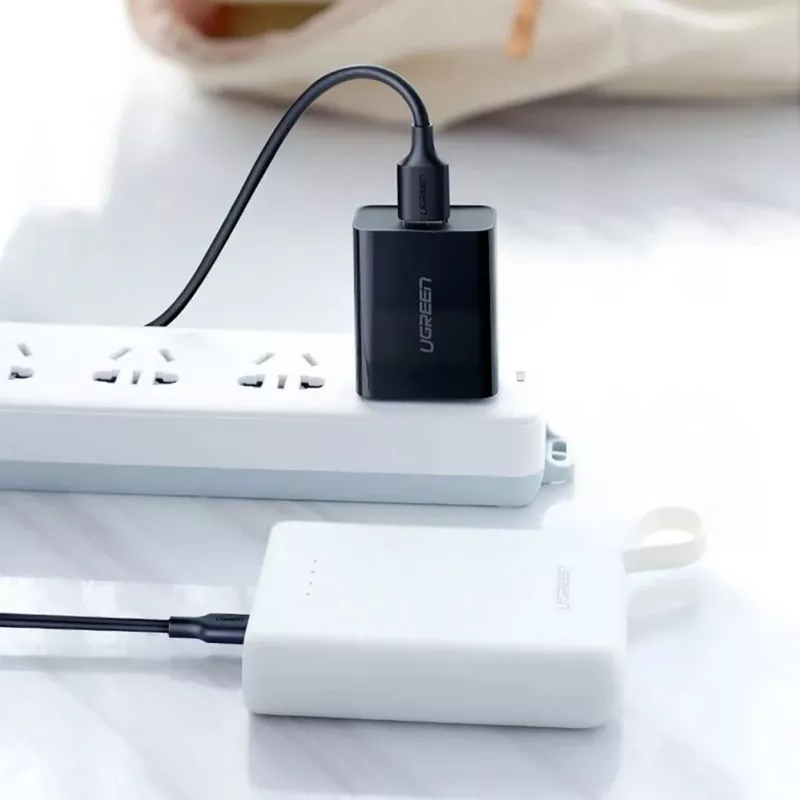 UGREEN US289 cabo Micro USB / USB-A 0,25m - preto