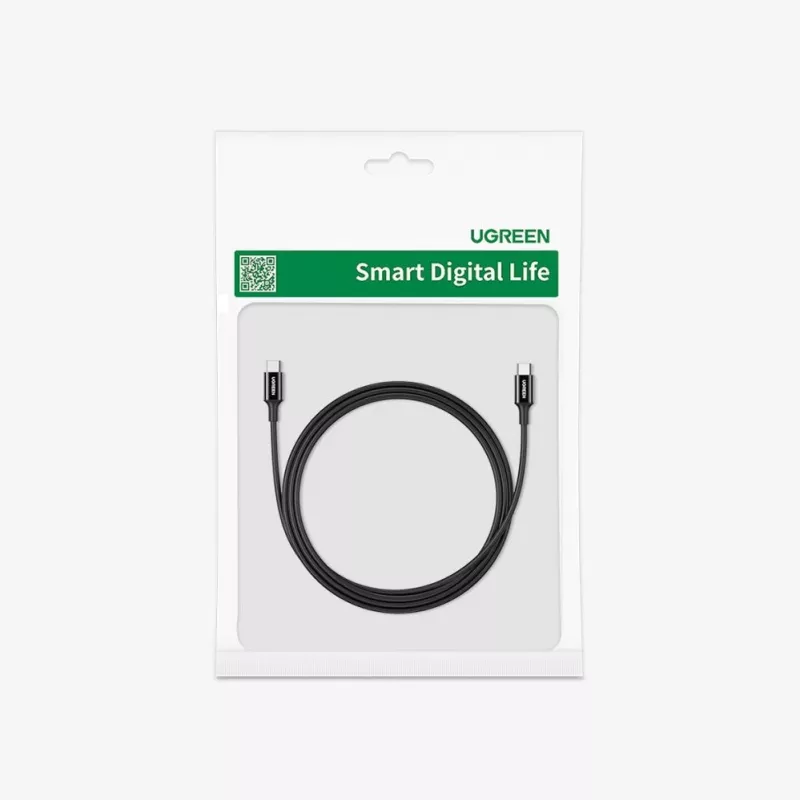Cabo UGREEN US300 USB-C para USB-C 480Mbps 5A 1m preto