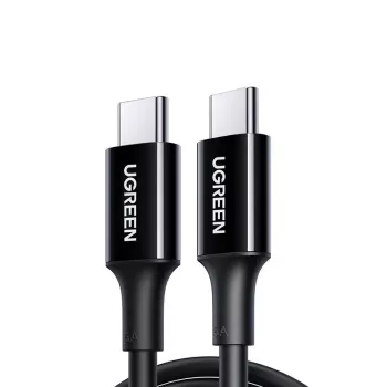 Cabo UGREEN US300 USB-C para USB-C 480Mbps 5A 1m preto