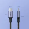 Cabo UGREEN US316 USB-C para USB-C 100W 5A 480Mbps 1m preto
