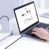 Cabo UGREEN US316 USB-C para USB-C 100W 5A 480Mbps 1m preto
