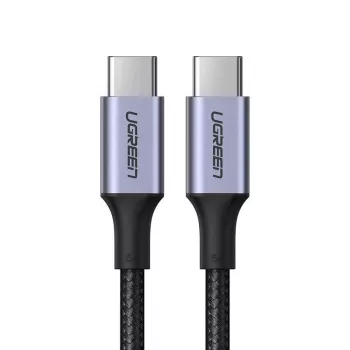 Cabo UGREEN US316 USB-C para USB-C 100W 5A 480Mbps 1m preto