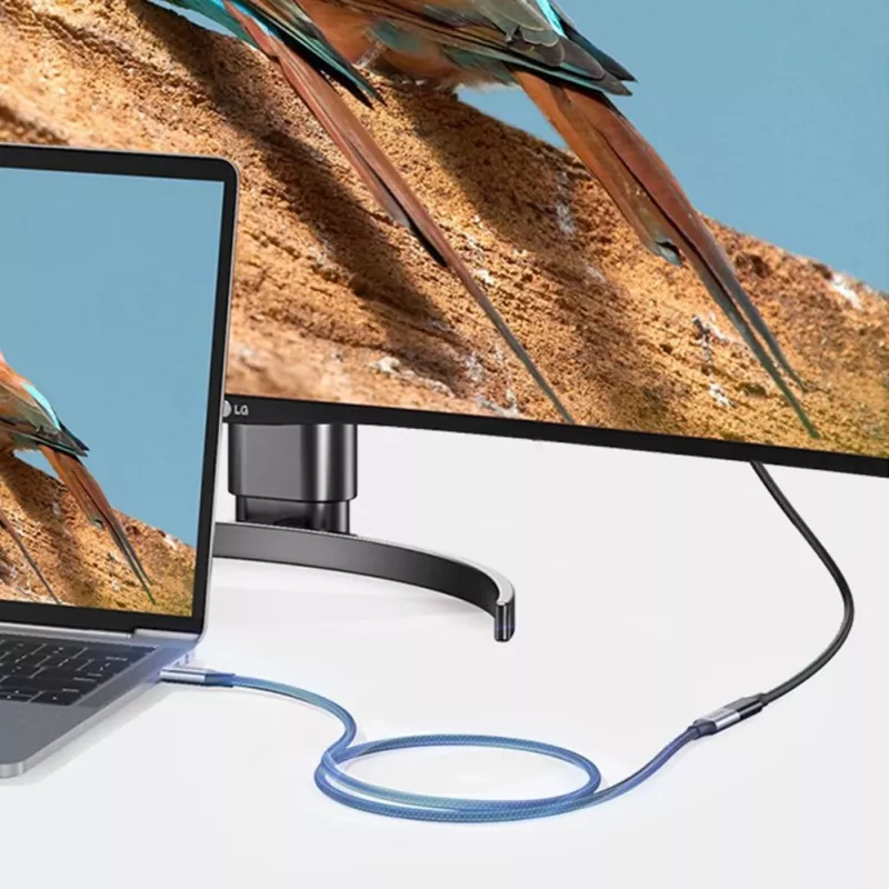 UGREEN US372 Cabo USB-C para USB-C 100W 5A 10Gbps 0,5m Cinzento