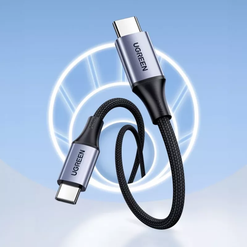 Cabo UGREEN US535 USB-C para USB-C PD 240W 5A 1m - cinzento