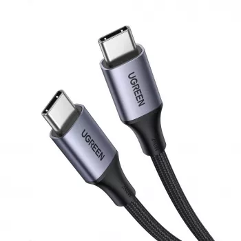 Cabo UGREEN US535 USB-C para USB-C PD 240W 5A 1m - cinzento
