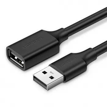 Cabo de extensão UGREEN USB 2.0 5 m preto (US103)
