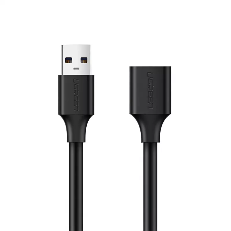 UGREEN Cabo de extensão USB 2.0 – ficha para conector fêmea, transferência de dados 480Mbps - 3m