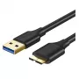 UGREEN Cabo USB 3.0 A para Micro-B 1m preto